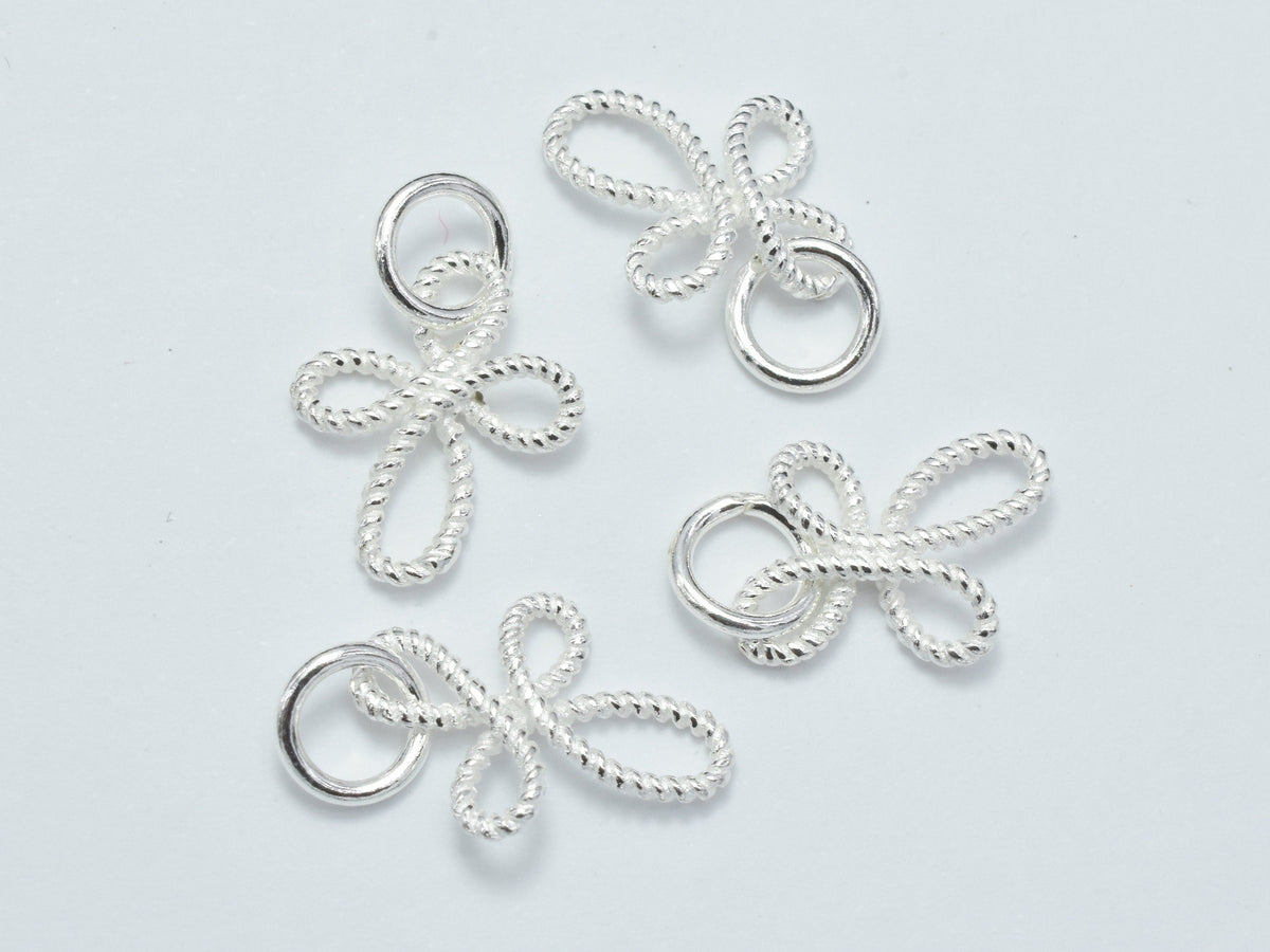 Sterling Silver Monarch Butterfly Charm - Jewelry Making DIY Crafting Charm Beads For Bracelets