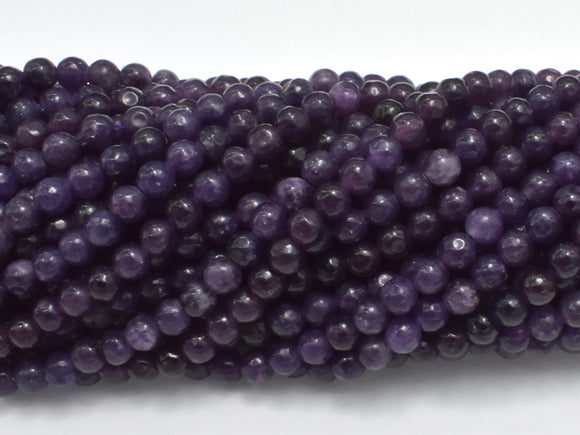 Lepidolite Beads, 4mm Round Beads-Gems: Round & Faceted-BeadDirect