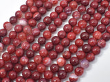 Red Fire Agate, 6mm Round Beads-Gems: Round & Faceted-BeadDirect