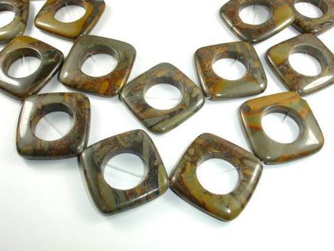 Bamboo leaf agate beads