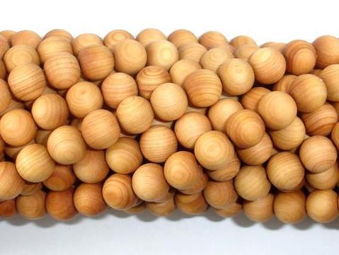 Cedar wood beads 8mm