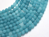 Matte Jade - Blue, 6mm Round-BeadDirect