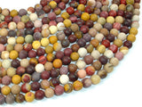 Matte Mookaite Beads, 6mm (6.8mm) Round Beads-BeadDirect
