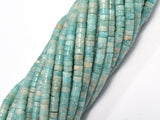 Amazonite, Approx. 2x4mm, Heishi Disc