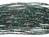 Indian Bloodstone Beads, 4mm (4.6mm) Round Beads