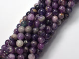 Purple Fluorite, 8mm Round Beads-BeadDirect