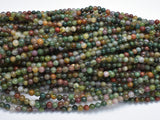 Indian Agate Beads, Fancy Jasper Beads, 4mm Round Beads-BeadDirect