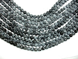 Matte Snowflake Obsidian, 8mm, Round Beads-BeadDirect