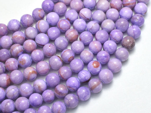 Jade - Purple, 8mm Round-BeadDirect