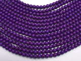 Purple Howlite, 6mm Round Beads-BeadDirect