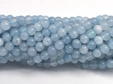 Jade - Aquamarine, 4mm (4.5mm), Round-BeadDirect