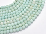 Matte Amazonite Beads, 6mm Round Beads-BeadDirect