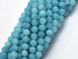 Matte Jade - Blue, 6mm Round-BeadDirect
