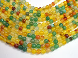 Rainbow Agate Beads, Round, 8mm, 15.5 Inch-BeadDirect