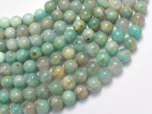 Amazonite Beads, 8mm Round-BeadDirect