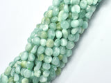 Green Angelite Beads, 5x7mm Nugget Beads, 15.5 Inch-BeadDirect