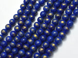 Mashan Jade - Lapis Blue, 8mm (8.5mm) Round-BeadDirect