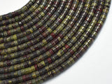 Dragon Blood Jasper, 2x4mm Heishi Disc-BeadDirect