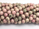 Peruvian Rhodonite, 8mm (8.8mm) Round-BeadDirect