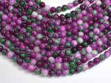 Jade - Ruby & Green, 6mm Round-BeadDirect