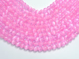 Selenite - Pink, 6mm (6.5mm) Round-BeadDirect