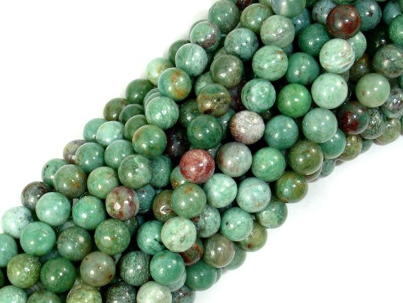 Dragon Blood Jasper, 5.5mm Round Beads-BeadDirect