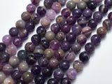 Purple Fluorite, 8mm Round Beads-BeadDirect