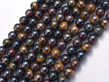 Mystic Coated, Tiger Eye Beads, 3 color, 8mm-BeadDirect