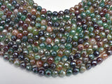 Mystic Coated Rainbow Agate, 8mm Faceted Round-BeadDirect