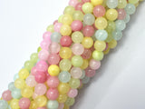 Jade - Multi Color, 6mm (6.5mm)-BeadDirect