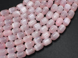 Selenite, Gypsum, Pink, 6x9mm Tube-BeadDirect