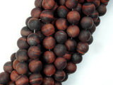 Matte Red Tiger Eye Beads, 8mm, Round Beads