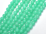 Jade - Green 8mm Round Beads-BeadDirect