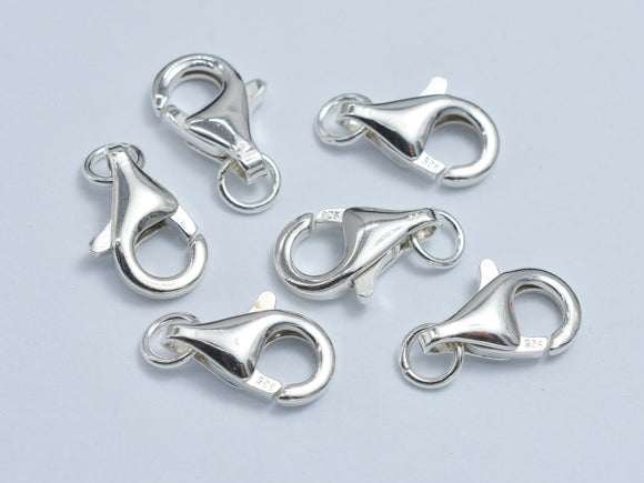 4pcs 925 Sterling Silver Lobster Claw Clasp, 9x5mm