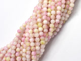 Jade - Pink & White, 4mm (4.5mm)-BeadDirect