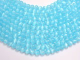 Selenite - Blue, 8mm (8.5mm) Round-BeadDirect