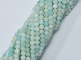 Matte Amazonite 4mm Round Beads-BeadDirect