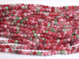 Jade - Red & Green, 4mm Round-BeadDirect