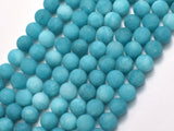 Matte Jade - Teal, 8mm Round-BeadDirect