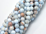 Jade - Light Blue, 8mm Round-BeadDirect