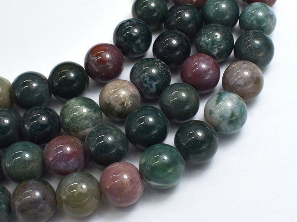 Indian Agate Beads, Fancy Jasper Beads, 14mm Round-BeadDirect