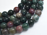 Indian Agate Beads, Fancy Jasper Beads, 14mm Round-BeadDirect