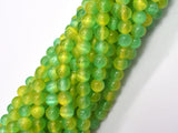 Selenite - Green & Yellow, 6mm (6.5mm)-BeadDirect