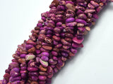 Impression Jasper-Purple, 5-10mm Pebble Chips Beads, 33 Inch-BeadDirect