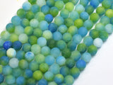 Matte Jade - Green & Blue, 6mm Round-BeadDirect