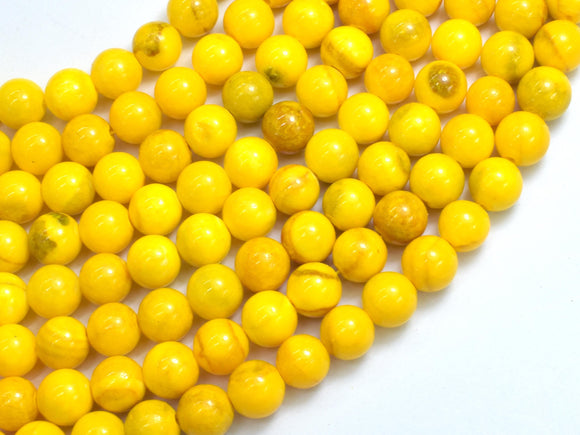 Jade - Yellow, 8mm Round-BeadDirect