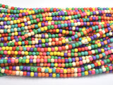 Howlite Beads, Multicolored, 4mm, 15 Inch