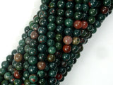 Indian Bloodstone Beads, 4mm (4.6mm) Round Beads