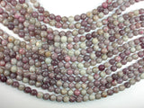 Lilac Jasper Beads, Pink Tourmaline Beads, 8mm Round Beads-BeadDirect