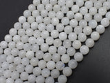 White Rainbow Moonstone 6mm Round Beads-BeadDirect